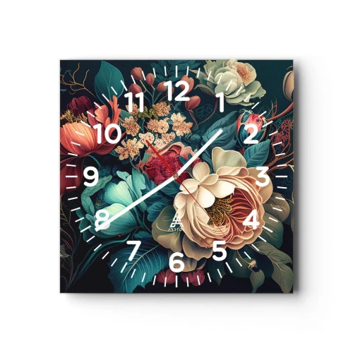 Nástenné hodiny - Pôvab 19. storočia - 30x30 cm