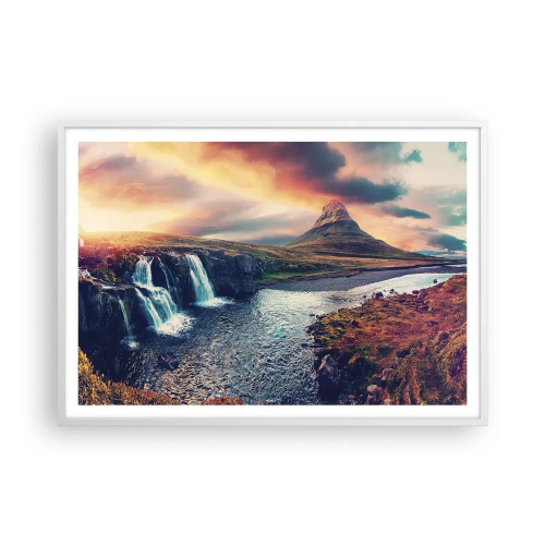 Plagát v bielom ráme - V majestáte prírody - 100x70 cm