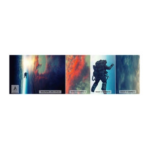 Vzorka Fototapeta Standard Eco - Tvárou v tvár vesmíru - Abstrakcia, Astronaut, Kozmos - 100x30 cm