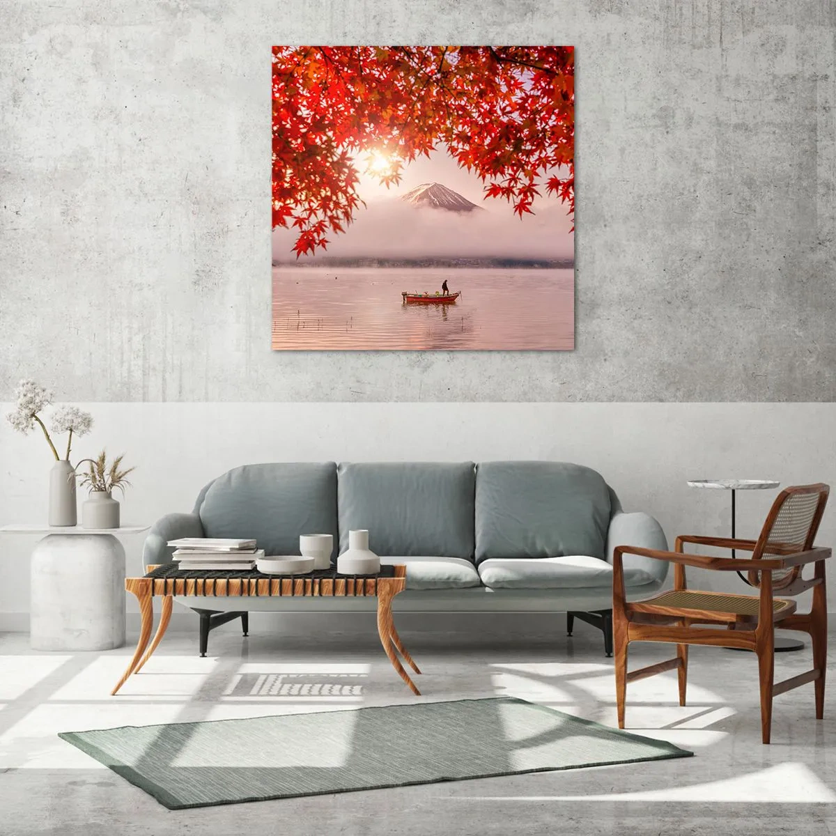 Obraz na skle - V japonskom štýle - 40x40 cm