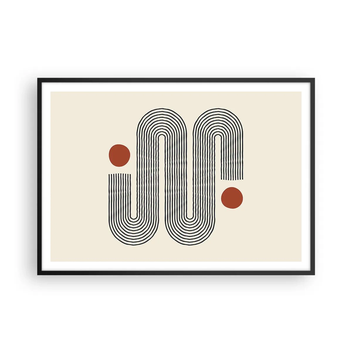 Plagát v čiernom ráme - Od začiatku do konca - 100x70 cm