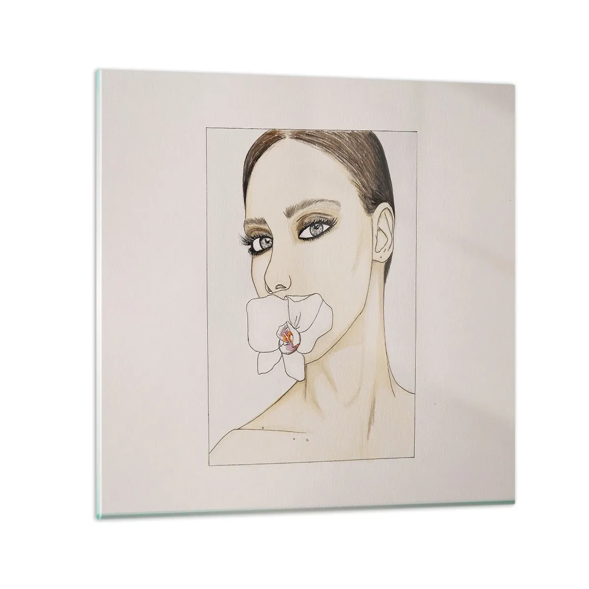 Obraz na skle - Symbol elegancie a krásy - 50x50 cm