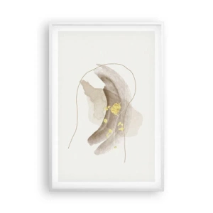 Plagát v bielom ráme - Vesmírna bytosť - 61x91 cm