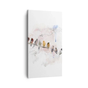 Obraz na plátne - Okrídlené stretnutie - 45x80 cm