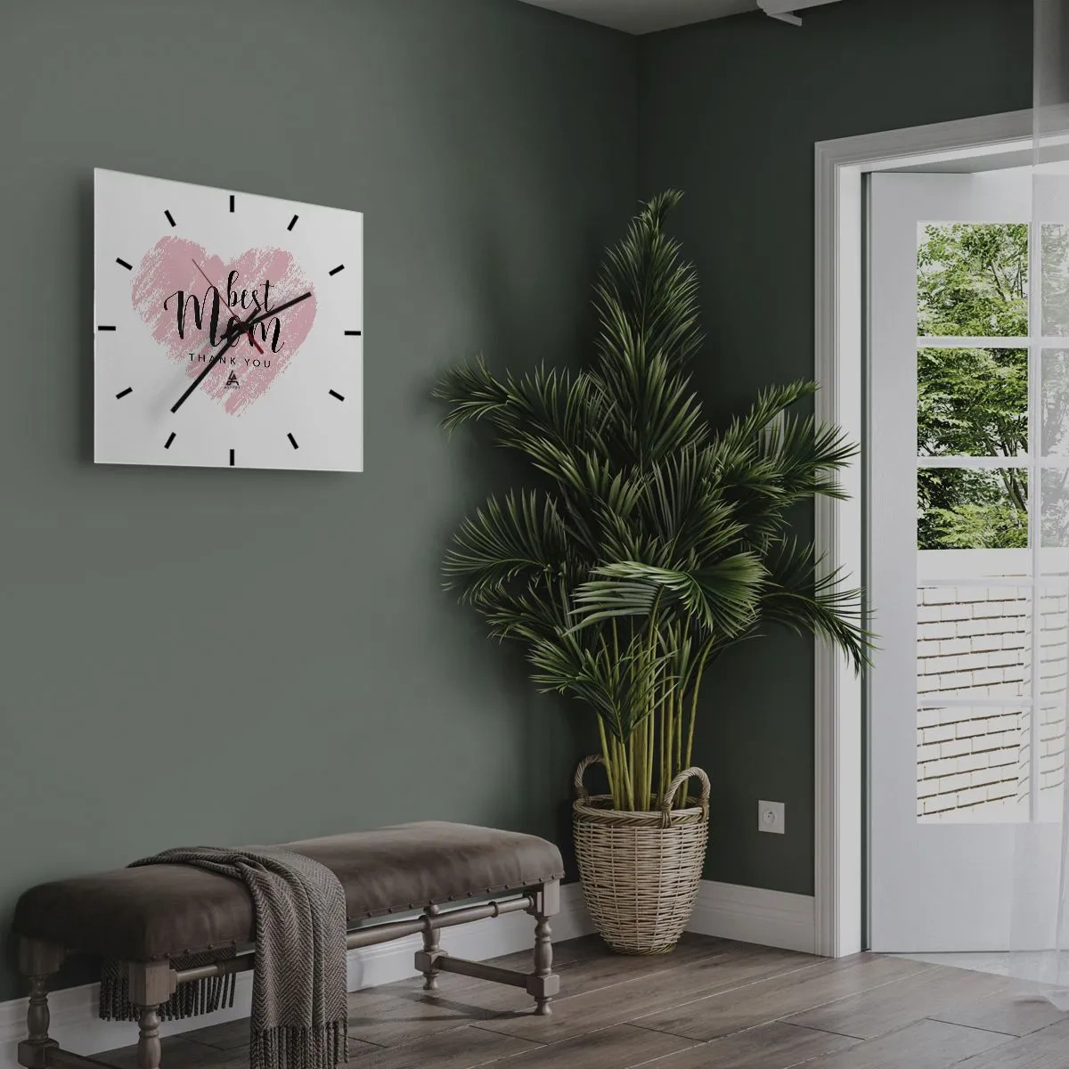 Nástenné hodiny - Vždy pravá chvíľa - 40x40 cm