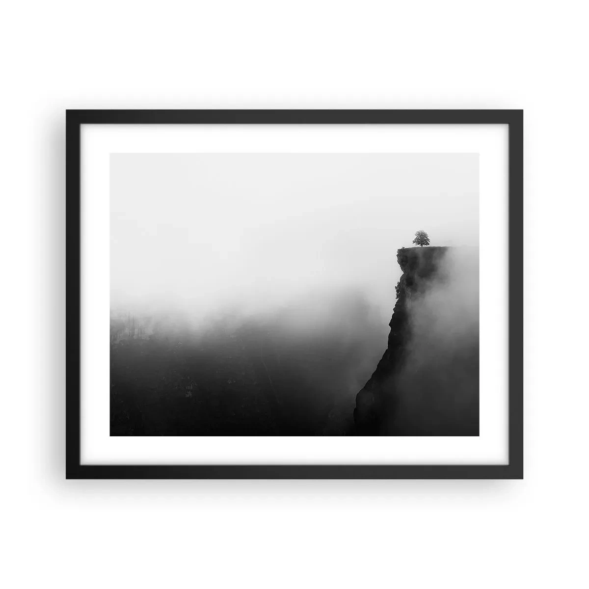 Plagát v čiernom ráme - Na okraji sveta - 50x40 cm