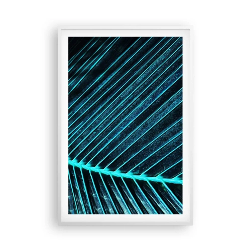 Plagát v bielom ráme - Textúra zelene - 61x91 cm