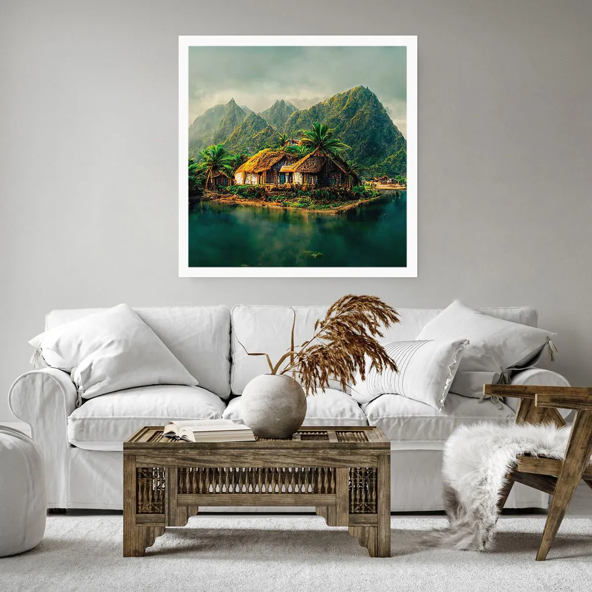 Plagát - Tropický raj - 60x60 cm