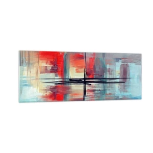Obraz na skle - Krajina v neznámej dimenzii - 140x50 cm
