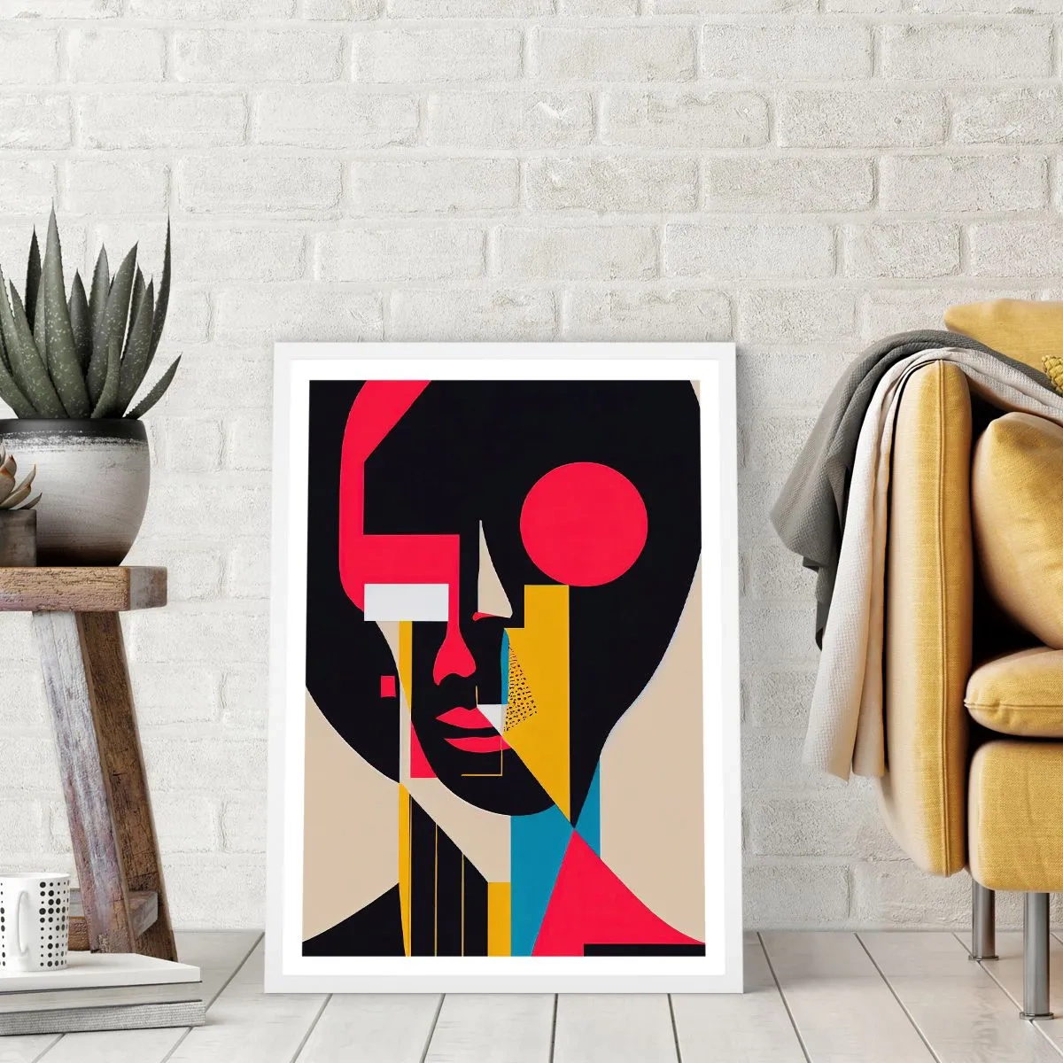 Plagát v bielom ráme - Jej vnútorný svet - 50x70 cm