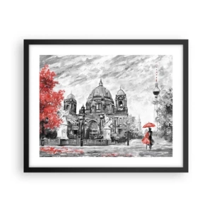 Plagát v čiernom ráme - Berlínske stretnutie - 50x40 cm