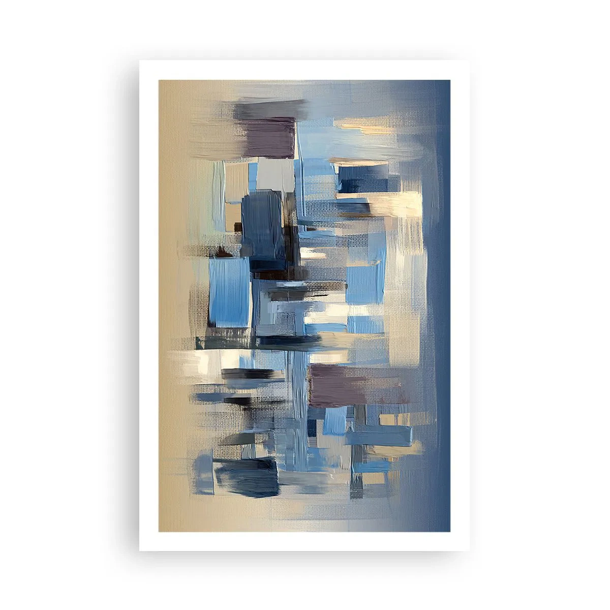 Plagát - Modrá konštrukcia - 61x91 cm