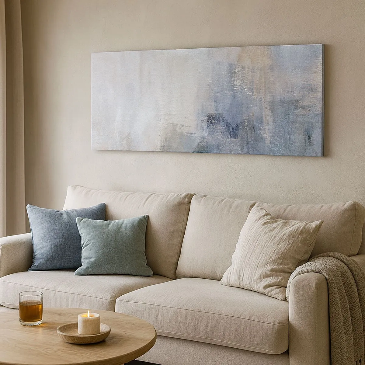 Obraz na plátne - Tóny a akordy farieb - 100x40 cm