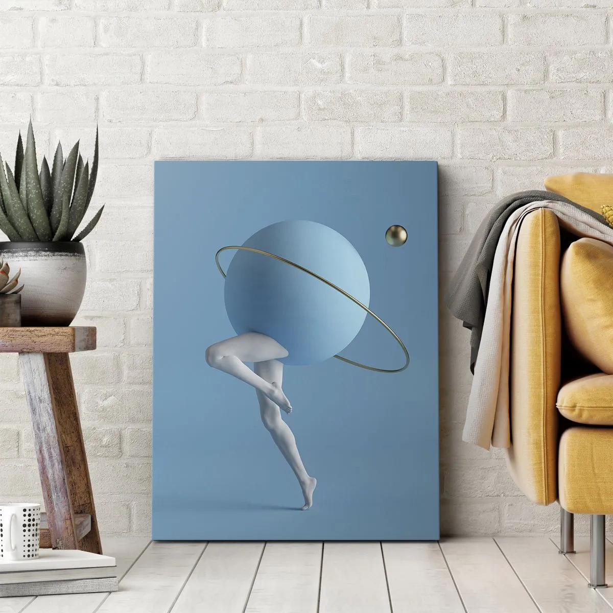 Obraz na plátne - Šialenstvo planét - 55x100 cm