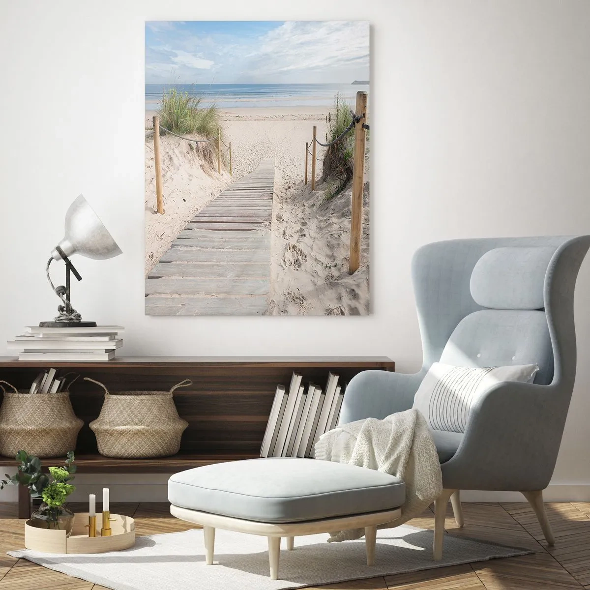 Obraz na skle - Až oko dovidí - 80x120 cm