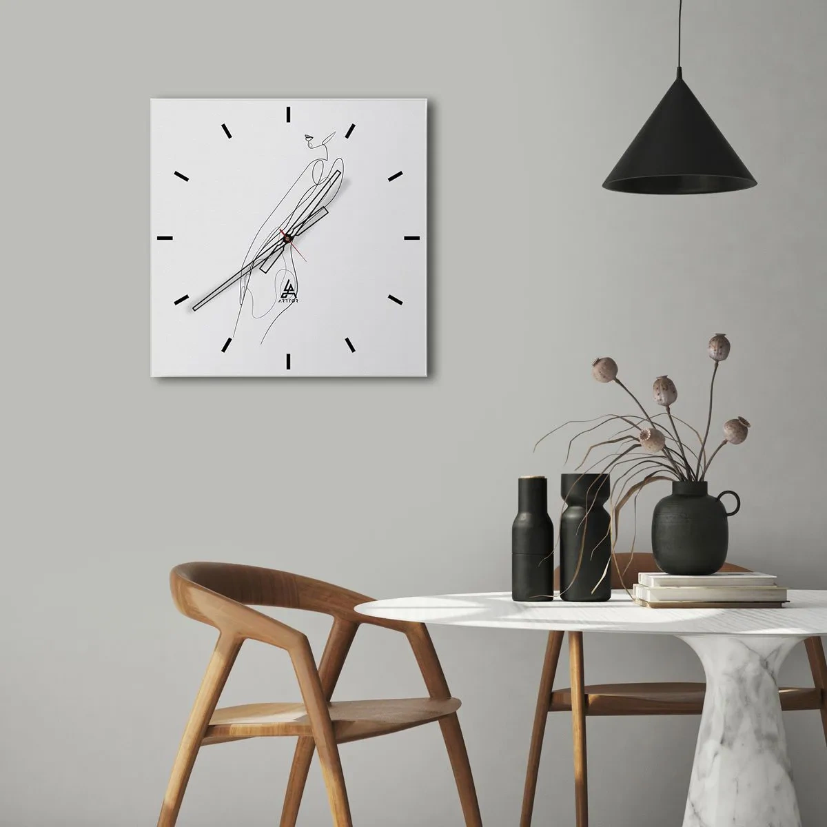 Nástenné hodiny - Iba sľub - 40x40 cm