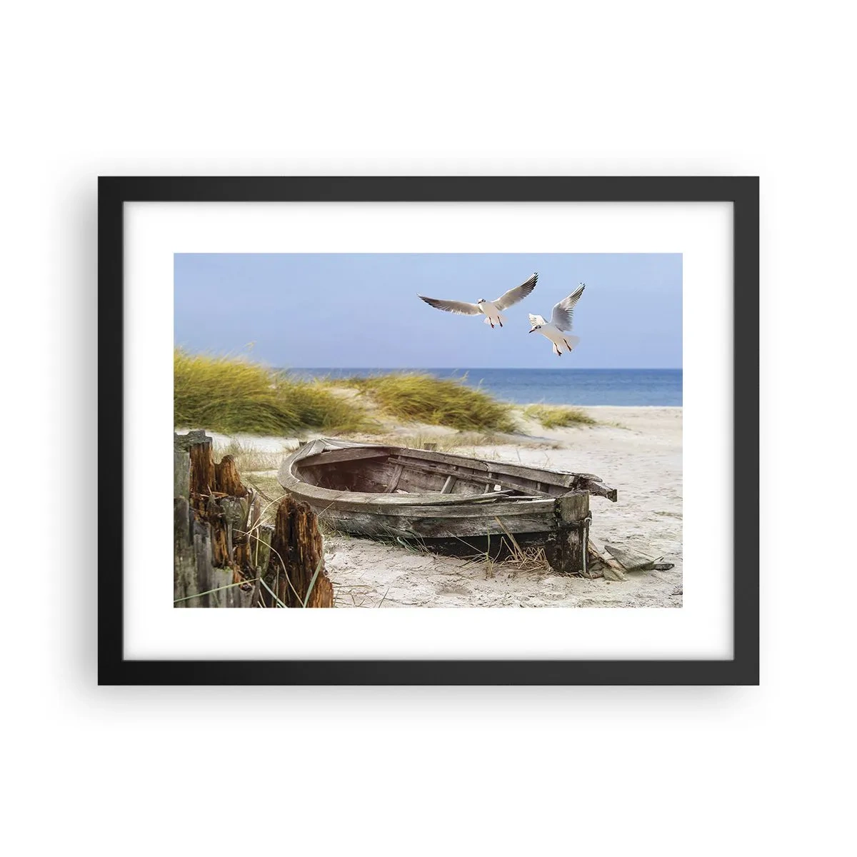 Plagát v čiernom ráme - Vetrom ožiarené - 40x30 cm