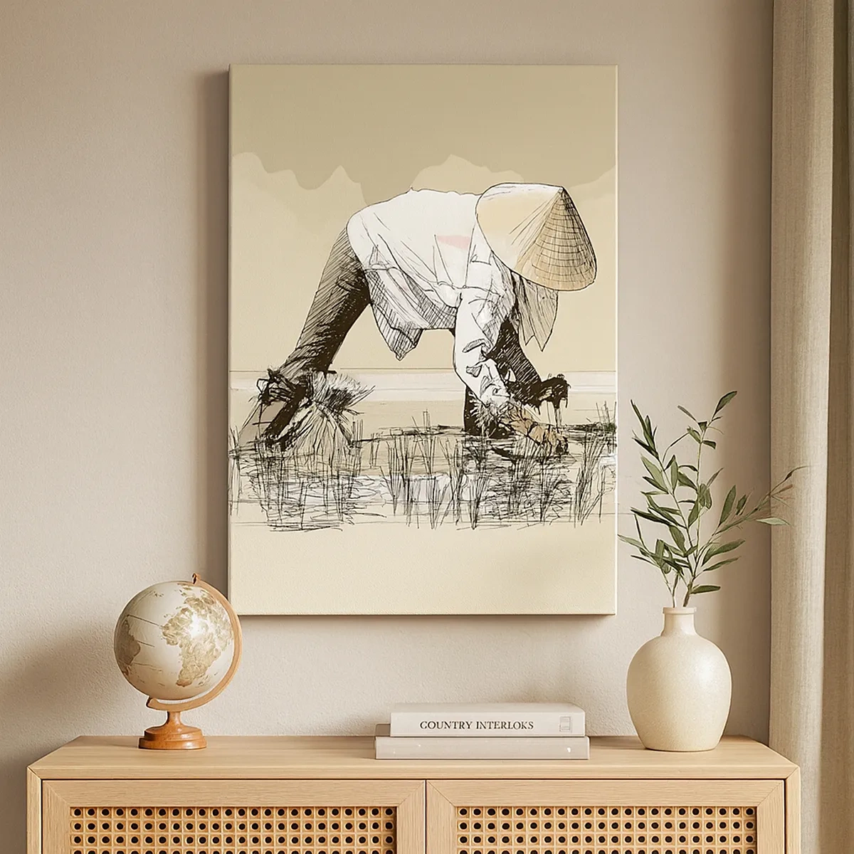 Obraz na plátne - Úspešný zber - 50x70 cm