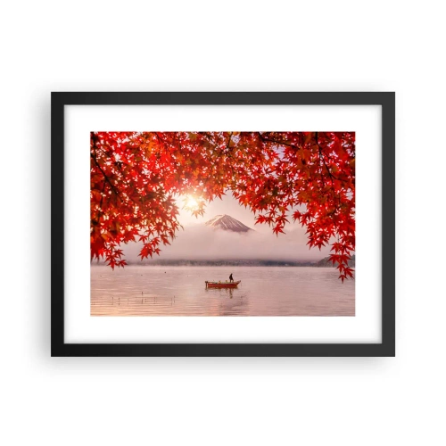 Plagát v čiernom ráme - V japonskom štýle - 40x30 cm