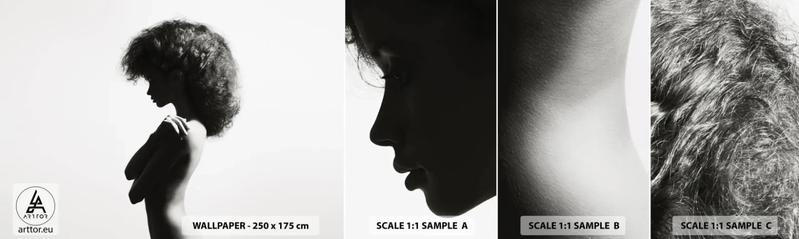 Vzorka Fototapeta Standard Eco - Ako kvetina na štíhlej stonke - Žena, Telo, Model - 100x30 cm