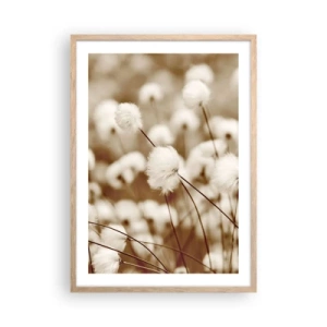 Plagát v ráme zo svetlého duba - Chlpatý lán - 50x70 cm
