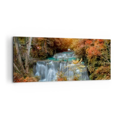 Obraz na plátne - Ukrytý poklad lesa - 100x40 cm
