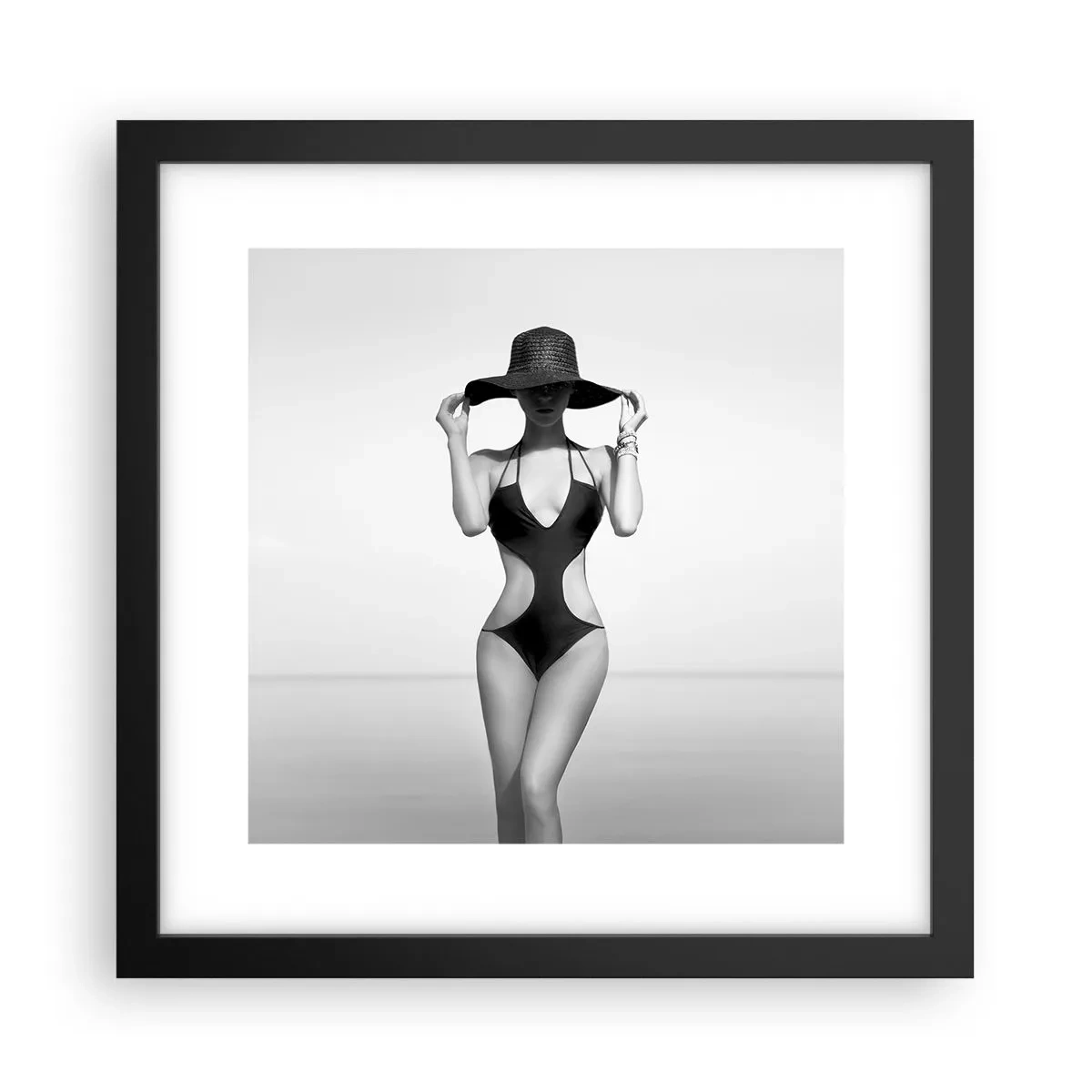 Plagát v čiernom ráme - Volám sa: Elegancia - 30x30 cm