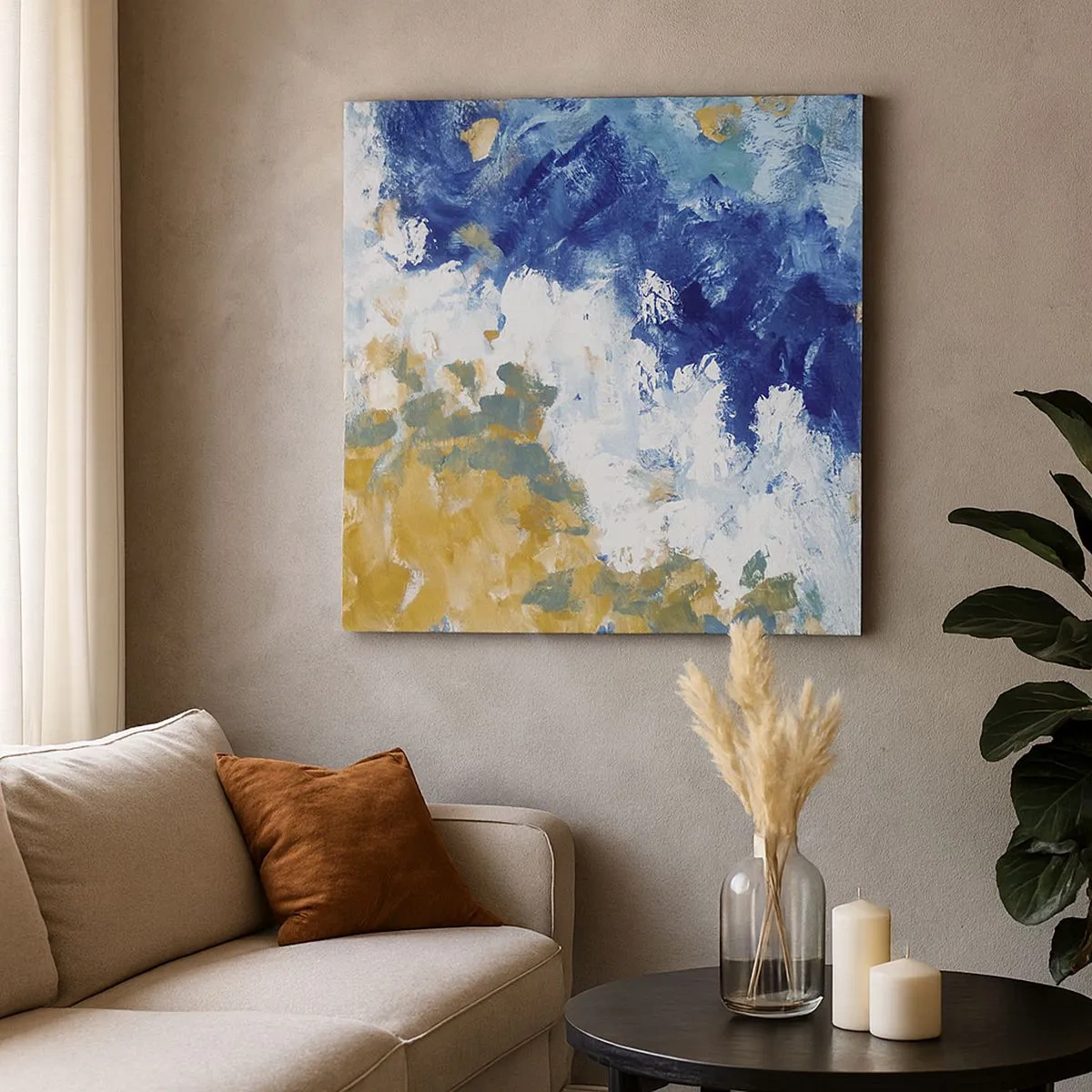 Obraz na plátne - Tanec živlov - 30x30 cm