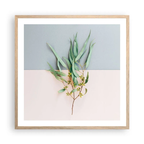 Plagát v ráme zo svetlého duba - Pastelová jemnosť - 60x60 cm