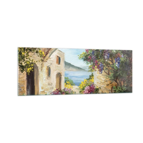 Obraz na skle - Pôvab pobrežnej krajiny - 140x50 cm