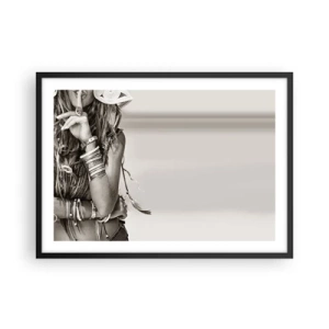 Plagát v čiernom ráme - Ako dievča - 70x50 cm