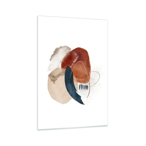 Obraz na skle - Oválna kompozícia - 70x100 cm