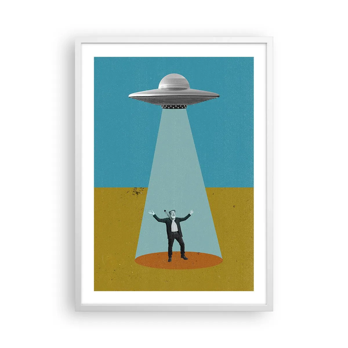 Plagát v bielom ráme - Blízke stretnutie - 50x70 cm