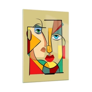 Obraz na skle - Zhodný pár - 50x70 cm