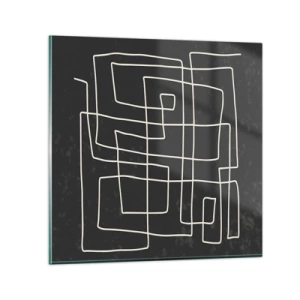 Obraz na skle - Nie je to tak jednoduché - 40x40 cm