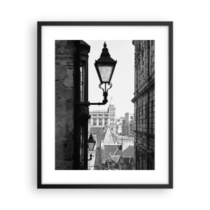 Plagát v čiernom ráme - Edinburský príbeh - 40x50 cm