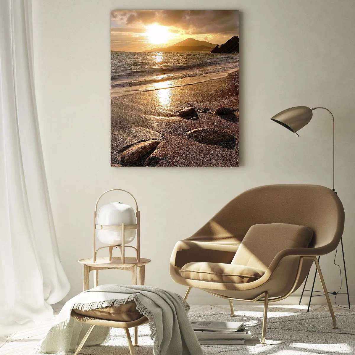 Obraz na skle - Choď za slnkom k výšinám - 50x70 cm
