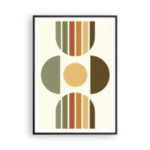 Plagát v čiernom ráme - Vo farbách zeme - 70x100 cm