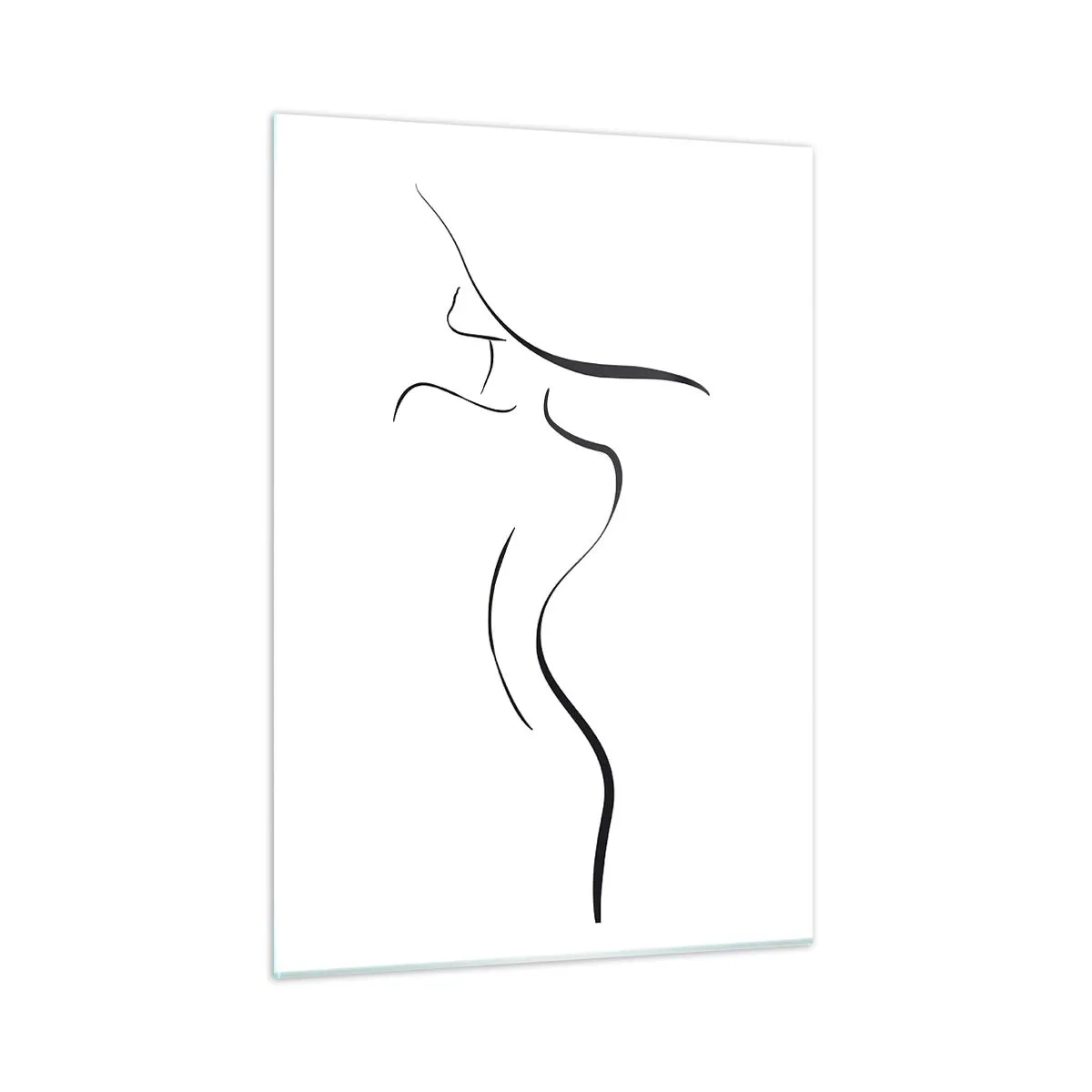 Obraz na skle - Nepolapiteľná ako vlna - 50x70 cm