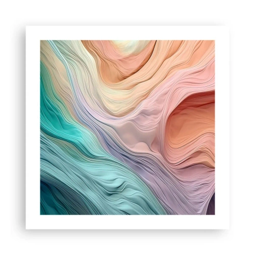 Plagát - Dúhová vlna - 50x50 cm