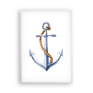 Plagát v bielom ráme - Ahoj, dobrodružstvo! - 70x100 cm