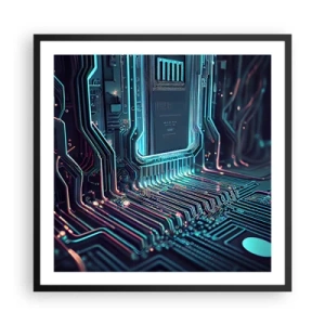 Plagát v čiernom ráme - Len tak premýšľam… - 60x60 cm