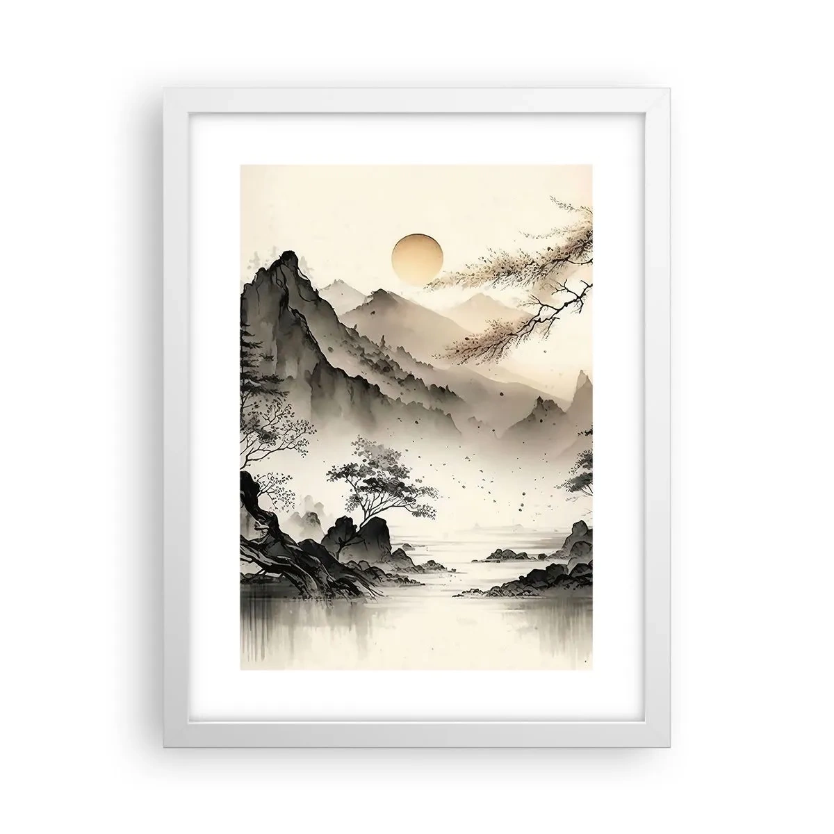 Plagát v bielom ráme - Jedinečné kúzlo orientu - 30x40 cm