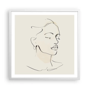 Plagát v bielom ráme - Výrazným ťahom - 60x60 cm
