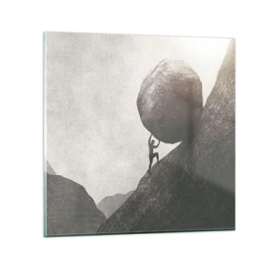 Obraz na skle - Verím, proti všetkej nádeji - 70x70 cm