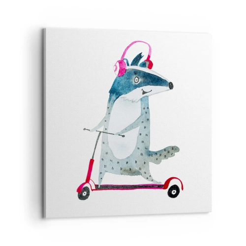 Obraz na plátne - Jazvečie radosti - 60x60 cm