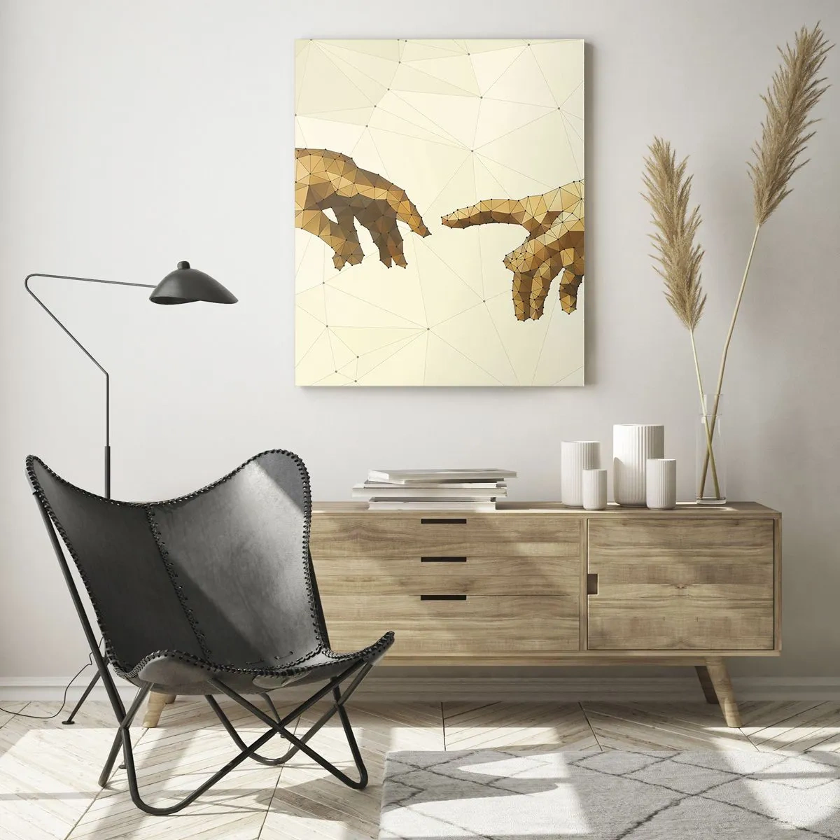 Obraz na skle - Božská geometria - 80x120 cm