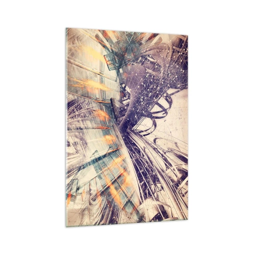 Obraz na skle - Vo veľkom zhone - 70x100 cm