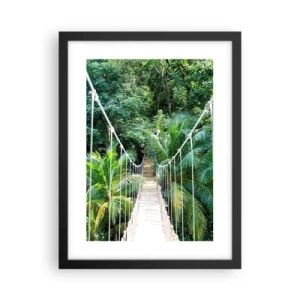 Plagát v čiernom ráme - Welcome to the jungle! - 30x40 cm