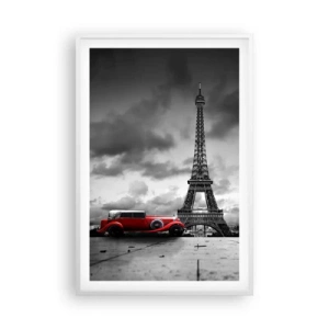 Plagát v bielom ráme - Nie tak dávno v Paríži - 61x91 cm